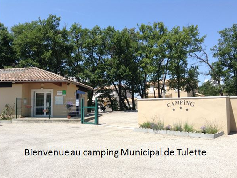 Entrée du camping - Camping Municipal de Tulette